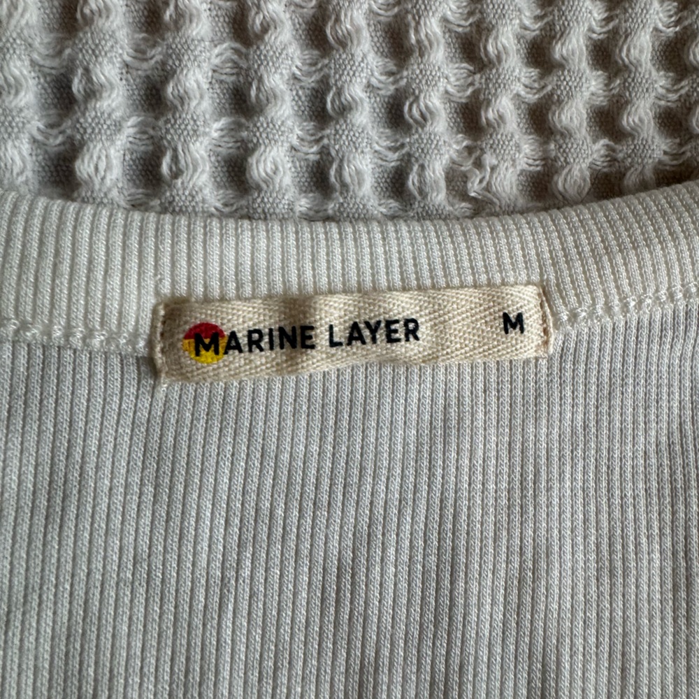 Marine Layer Lexi Ribbed Button Top - Picture 2 of 2